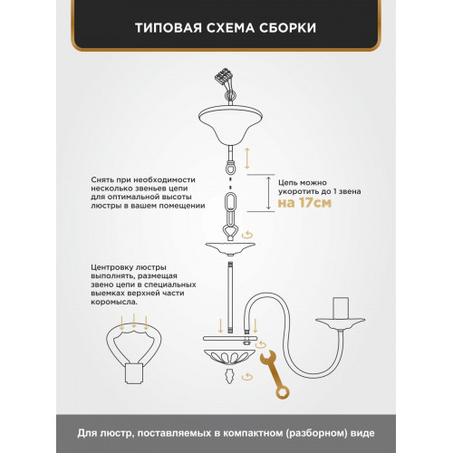 Люстра подвесная 5 ламп хрусталь Аврора S1153-5